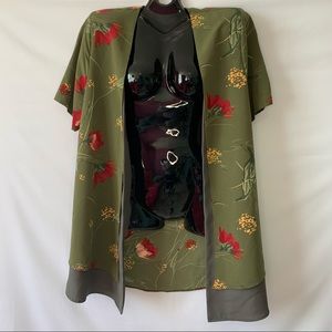 Padded Vintage Floral Cardigan